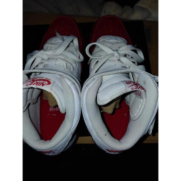 Nike air Force 1 Mid White versity red main image 8